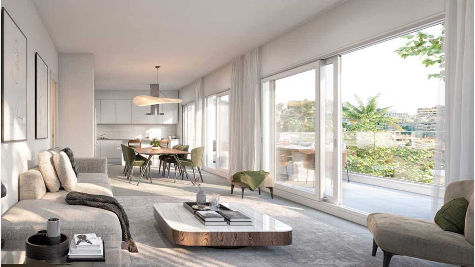 02 modern apartment living dining